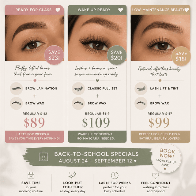 Back to school special 📚 at Venus Design Studio in Newport News, VA